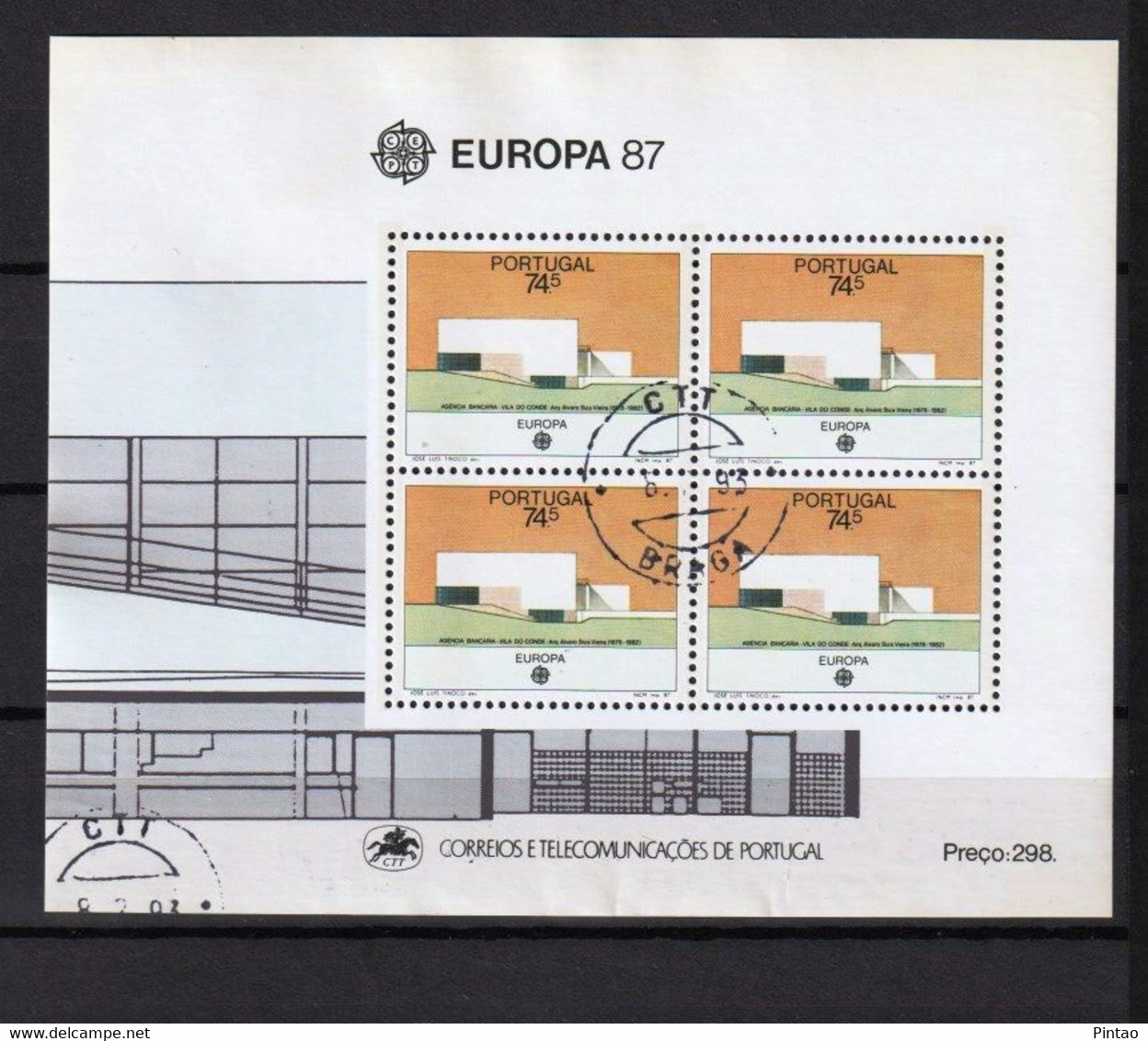 PORTUGAL 1987 BLOCO 88- USD_ PTB798 - Blocks & Kleinbögen