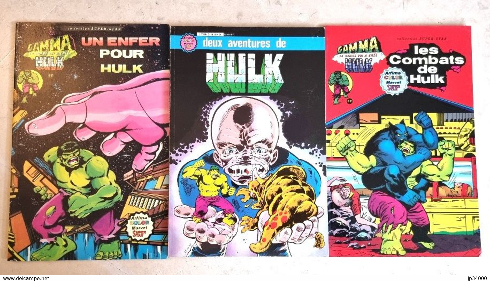 HULK Gamma (Artima/Marvel) Lot De 2+1recueil De 2 Soit 4 Numéros Tous Différents - Hulk