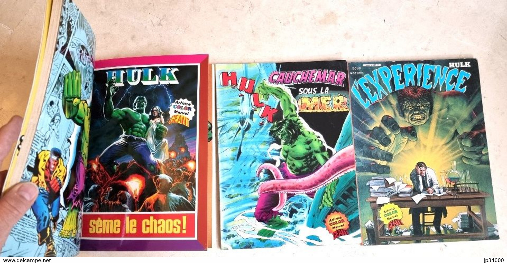 HULK Artima Color Marvel GEANT Lot De 2+1recueil De 2 Soit 4 Numéros Tous Différents - Hulk