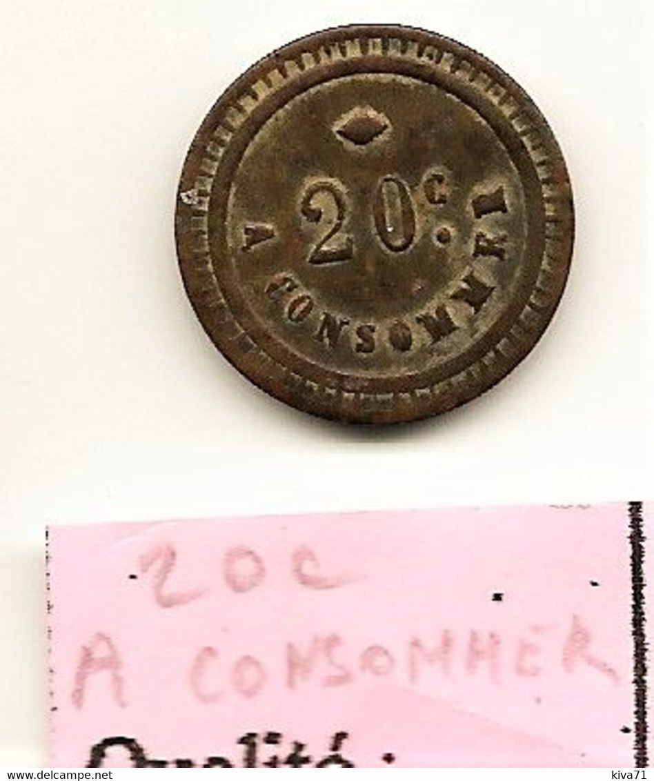 20 C "A Consommer " Bar - Euros Of The Cities