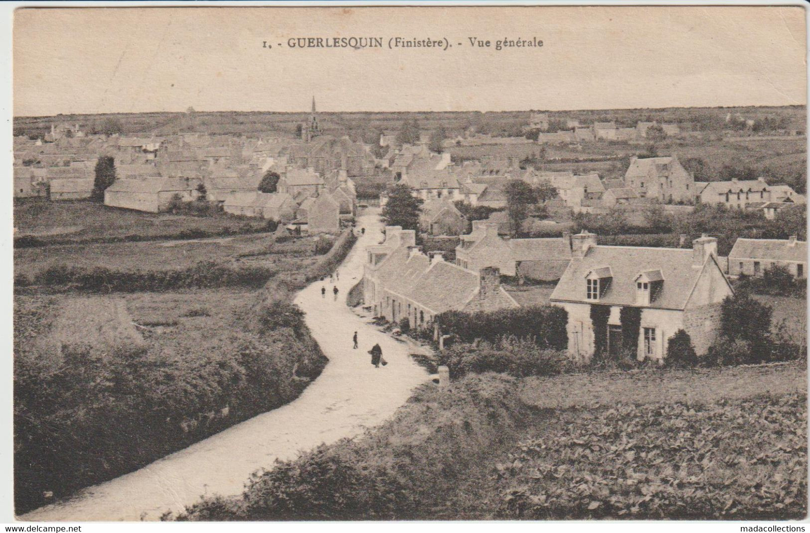 Guerlesquin (29- Finistère) Vue Générale - 1 - Guerlesquin