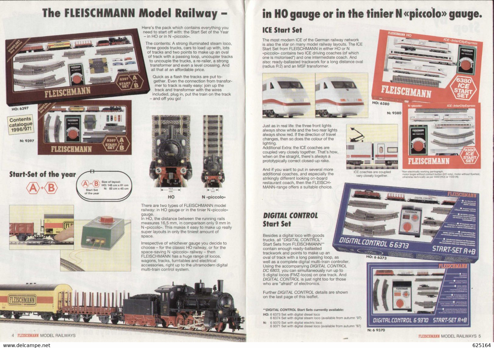 Catalogue FLEISCHMANN 1997-98 All Aboard...Magic Train - Digital - N Piccolo - English