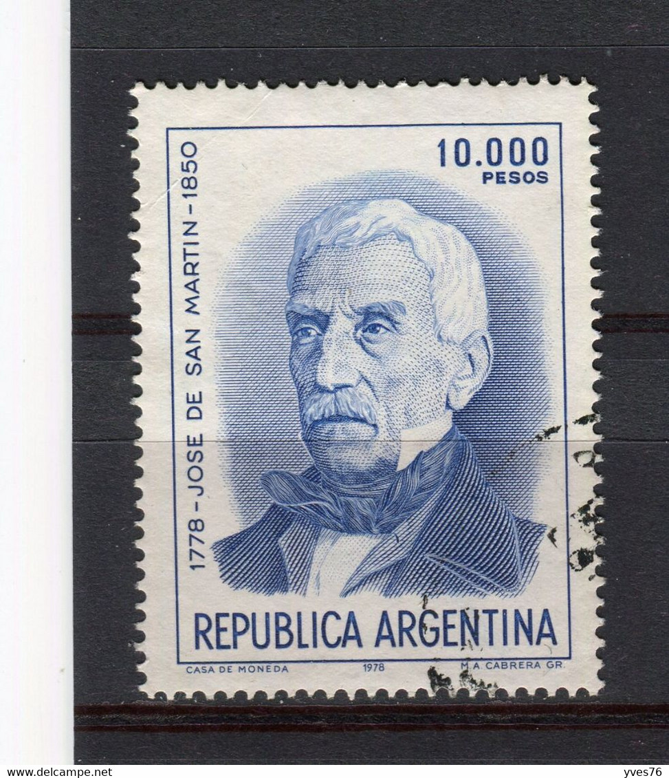 ARGENTINE - Y&T N° 1241° - Général De San Martin - Used Stamps