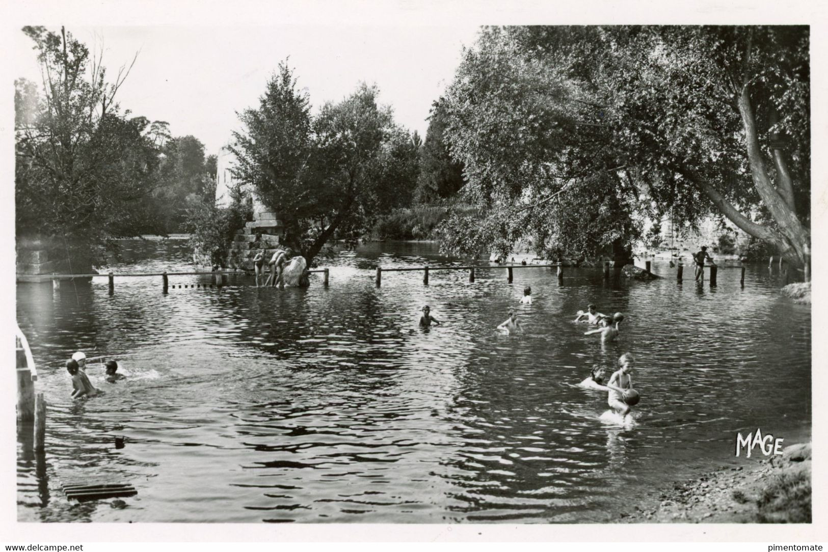 VERNON BAIGNADE AU VERNONET 1954 - Vernon