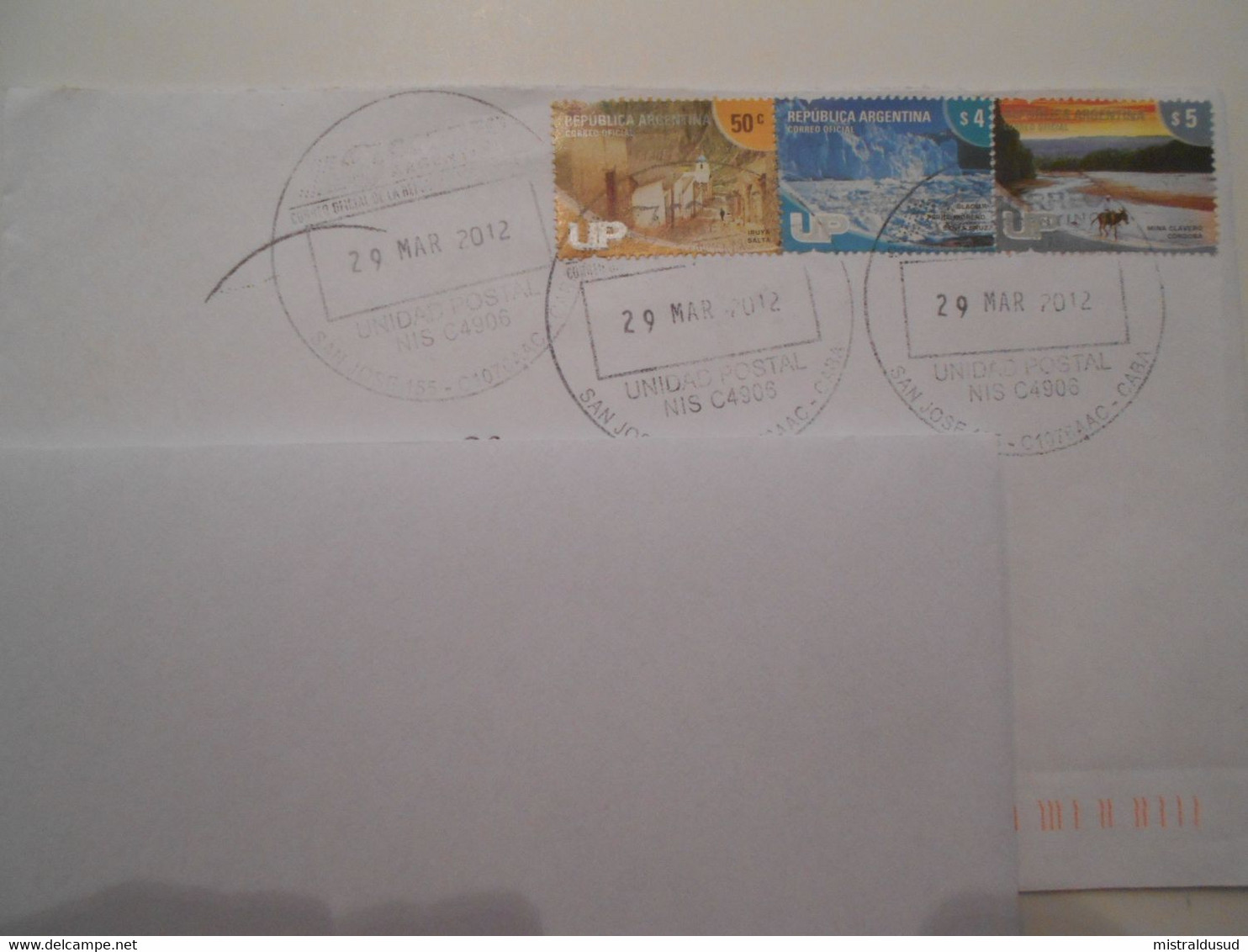 Argentine , Lettre De San Jose 2012 Pour Graveson - Covers & Documents