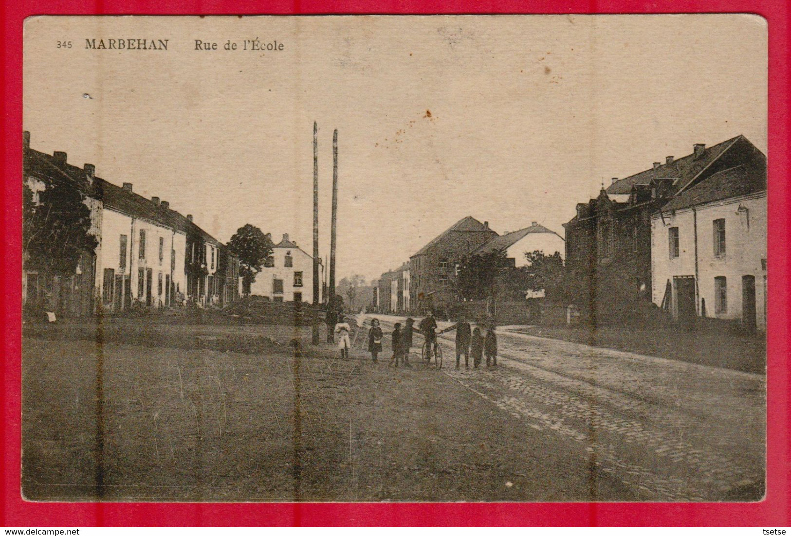 Marbehan - Rue De L'Ecole , Groupe D'enfants  ( Voir Verso ) - Habay