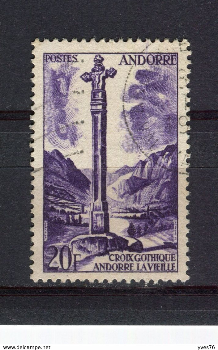 ANDORRE - Y&T N° 148° - Croix Gothique à Andorre-la-Vieille - Gebruikt
