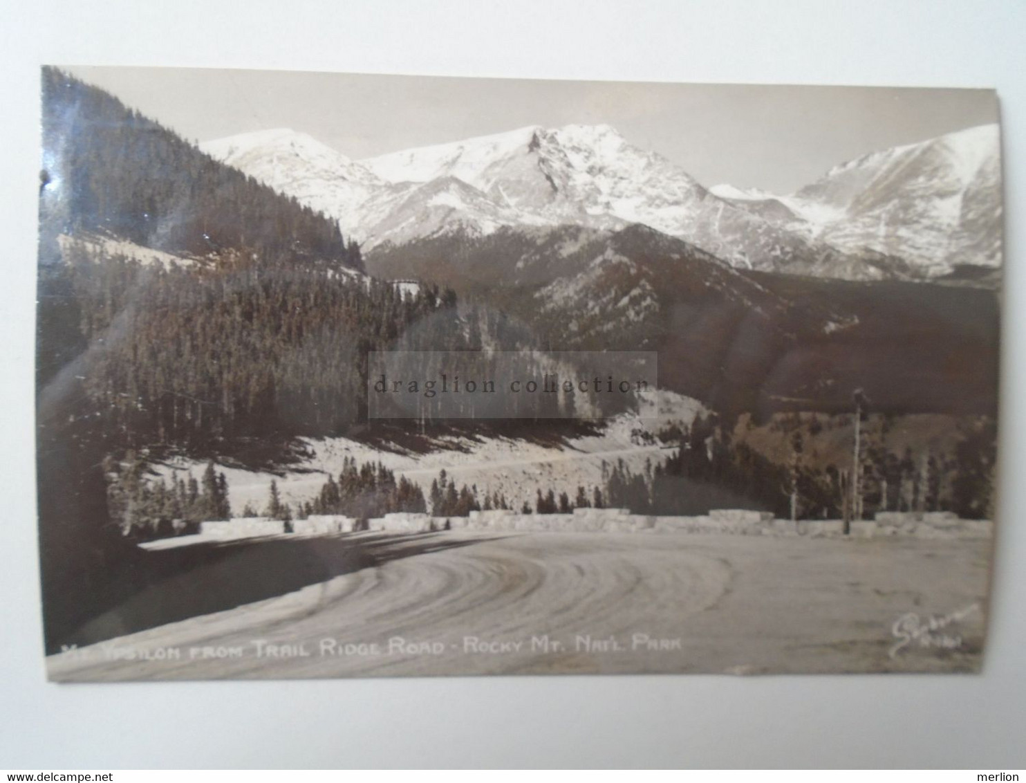 D188850US Mt. Ypsilon From The Trail Ridge Road, Rocky Mountain National Park - Cancel Yellowstone Park 1939 To Hungary - Rocky Mountains