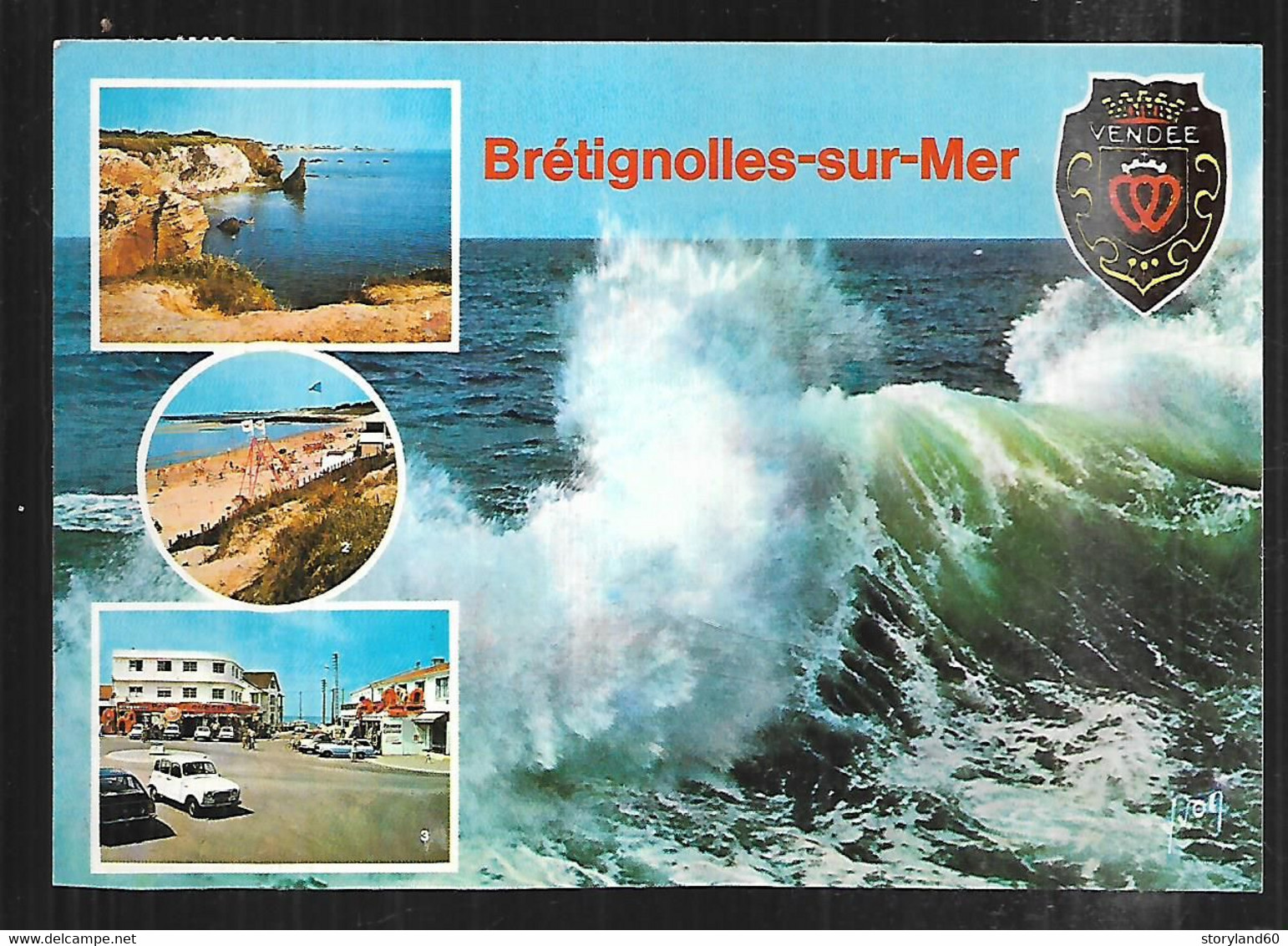 Cpm 8537160 Bretignolles Sur Mer 4 Vues Situées Sur Carte - Bretignolles Sur Mer