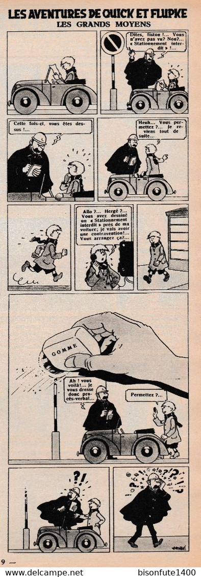 TINTIN - Hergé : Les Aventures De Quick Et Flupke En Noir Et Blanc Datant De 1950 Et Paru Dans Le Journal TINTIN. - Quick Et Flupke