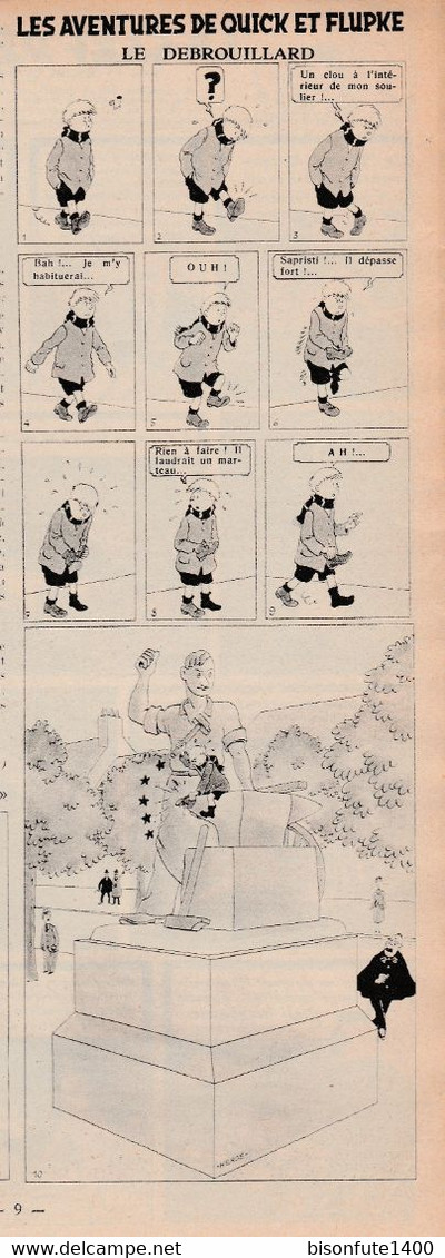 TINTIN - Hergé : Les Aventures De Quick Et Flupke En Noir Et Blanc Datant De 1950 Et Paru Dans Le Journal TINTIN. - Quick Et Flupke