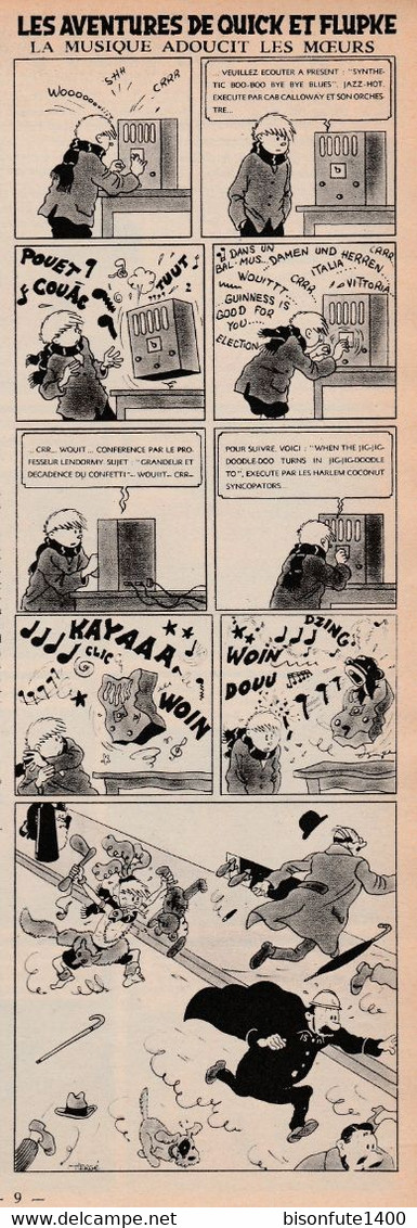 TINTIN - Hergé : Les Aventures De Quick Et Flupke En Noir Et Blanc Datant De 1950 Et Paru Dans Le Journal TINTIN. - Quick Et Flupke