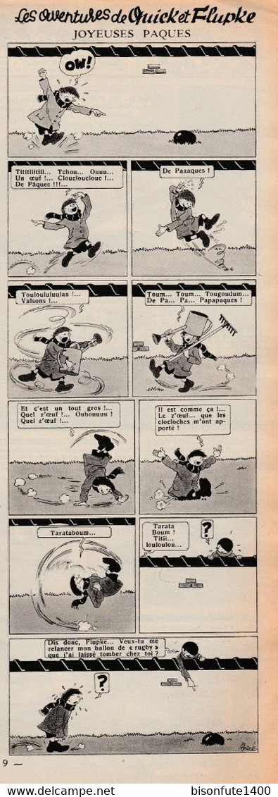 TINTIN - Hergé : Les Aventures De Quick Et Flupke En Noir Et Blanc Datant De 1950 Et Paru Dans Le Journal TINTIN. - Quick Et Flupke