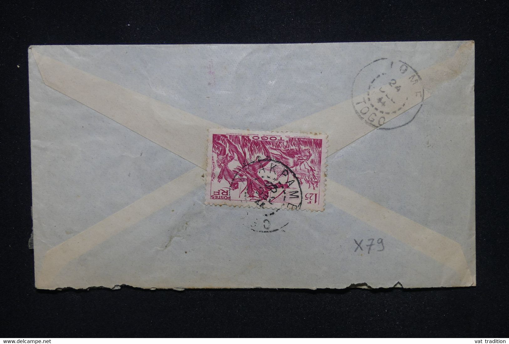 TOGO - Enveloppe De Atakpame Pour La France En 1944 Par Avion, Affranchissement Recto Et Verso  - L 118076 - Briefe U. Dokumente