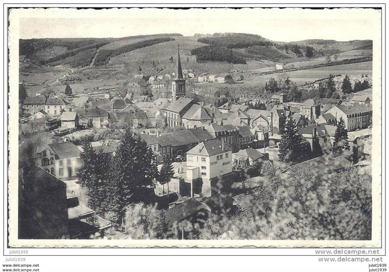 MARTELANGE ..-- Panorama Belgo - Luxembourgeois . Vers BRUXELLES ( Mr Mme BERNARD ) . Voir Verso . - Martelange