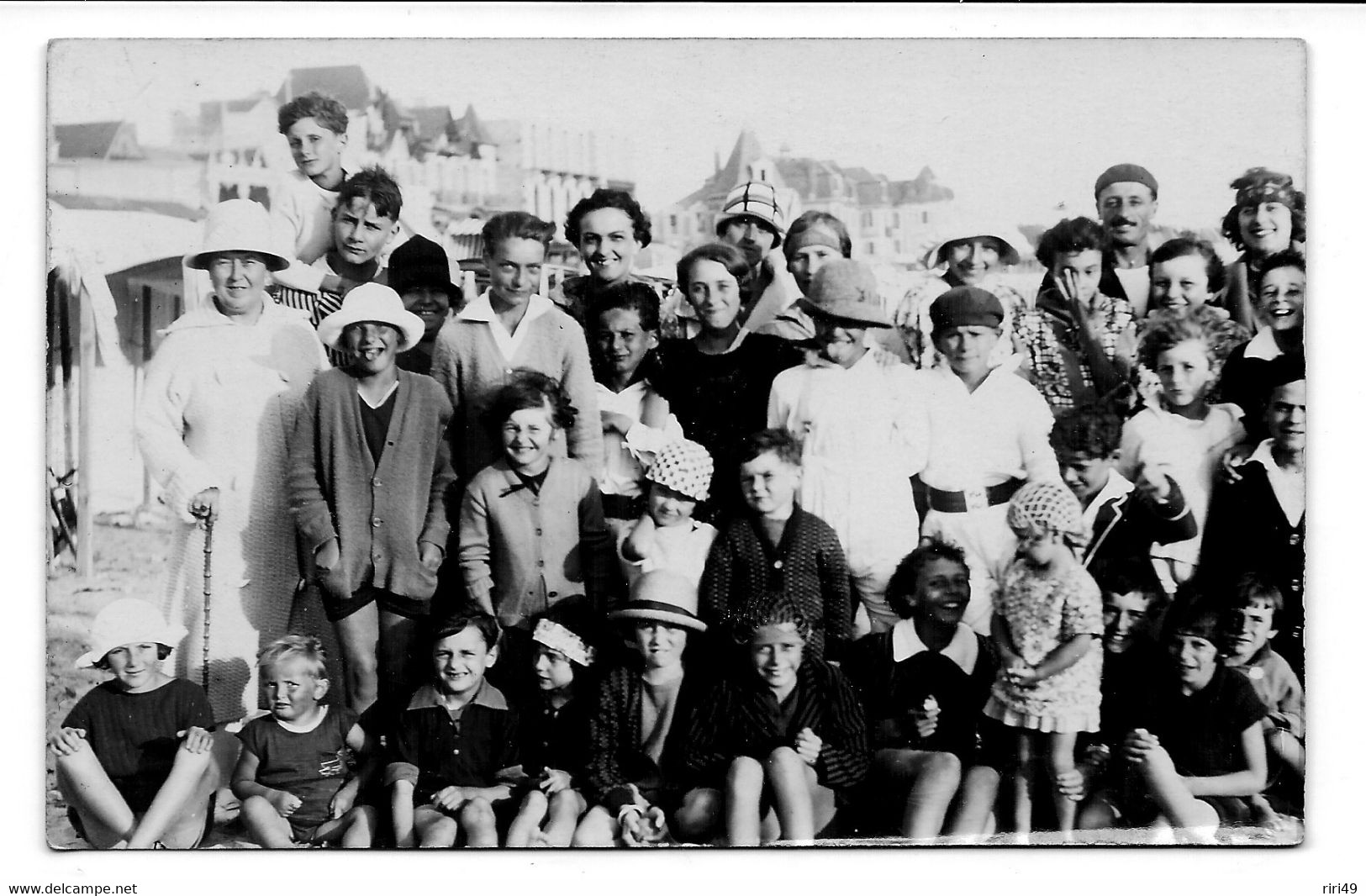 Carte Photo, Groupe D'enfantes,  Departement 37?, Plage, La Loire? - Groupes D'enfants & Familles