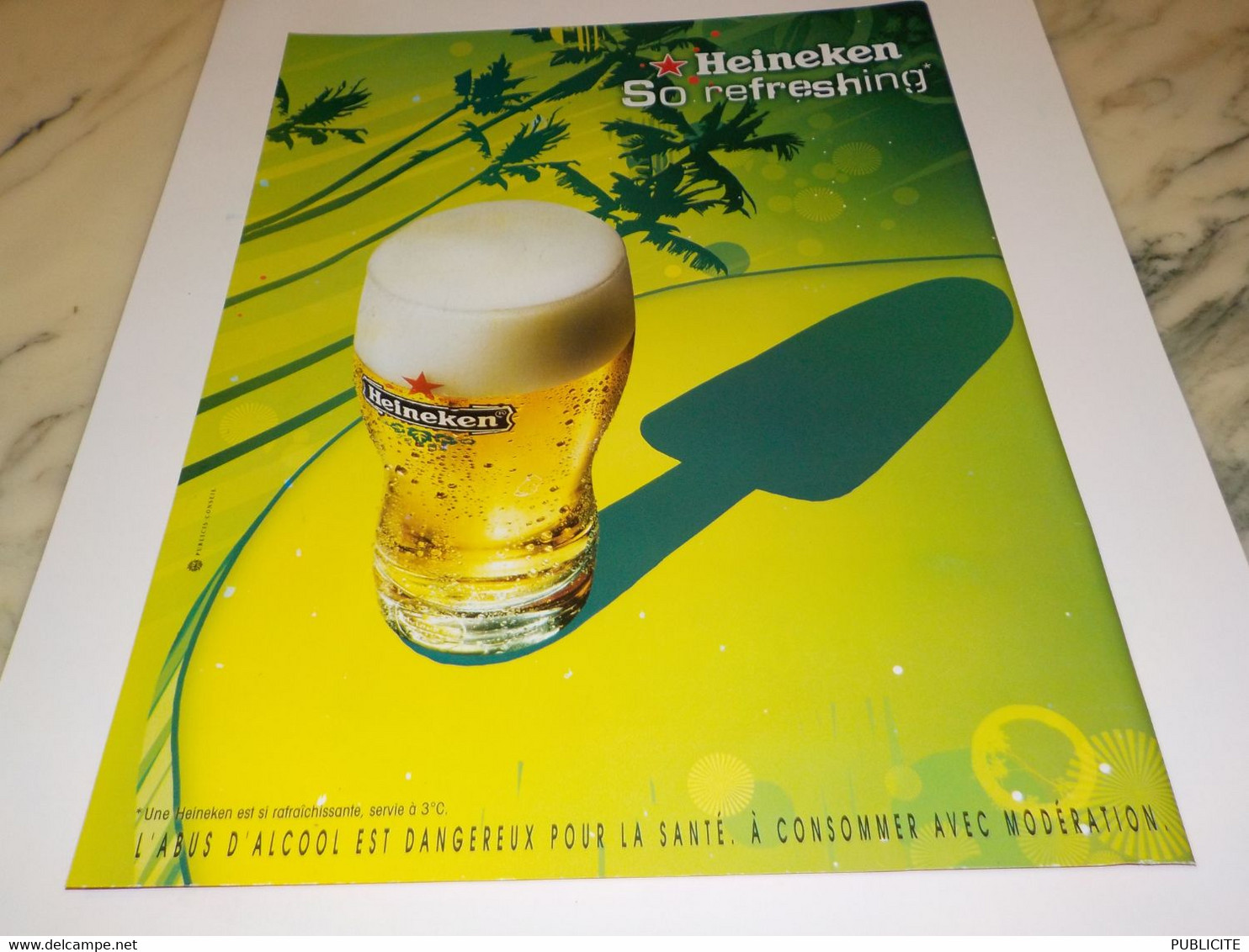 PUBLICITE  FOR A FRESHER WORLD  BIERE HEINEKEN 2009 - Alcools