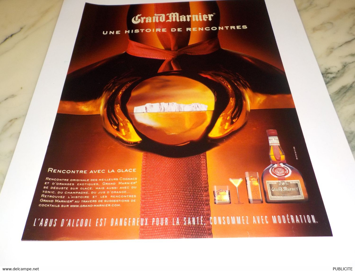 PUBLICITE  HISTOIRE DE RECONTRES GRAND MARNIER  2006 - Alcohols