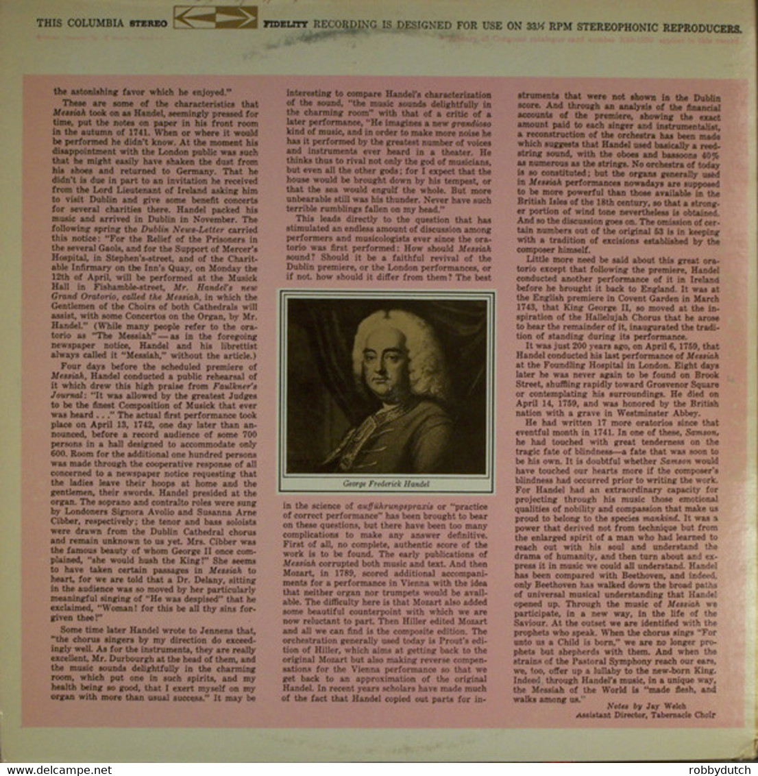 * 2LP *  Händel: MESSIAH - PHILADELPHIA ORCH. / EUGENE ORMANDY - Gospel En Religie