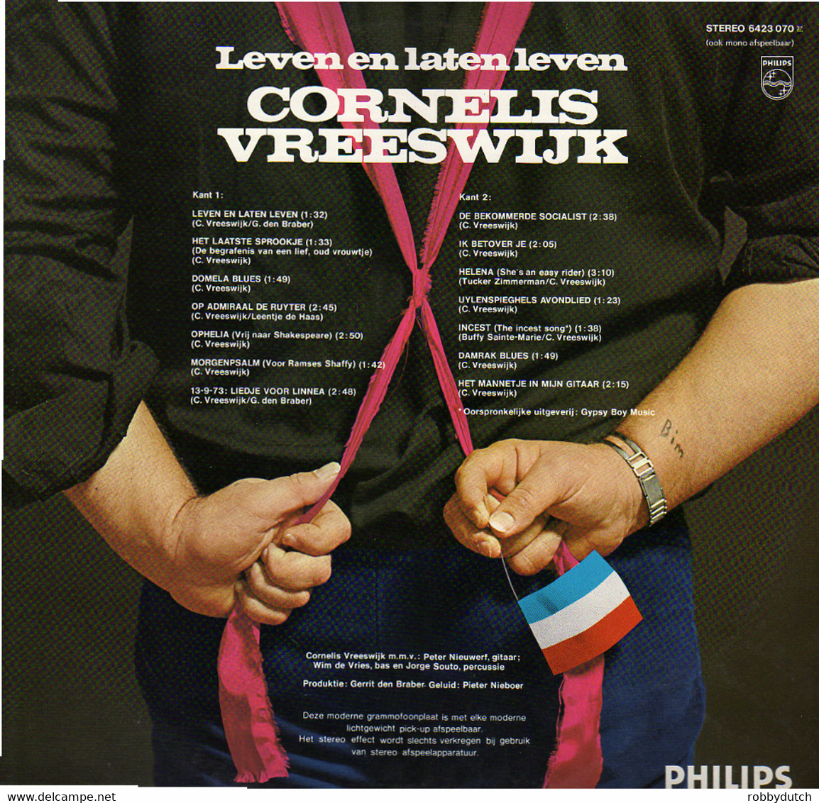 * LP *  CORNELIS VREESWIJK - LEVEN EN LATEN LEVEN (Holland 1973) - Autres - Musique Néerlandaise