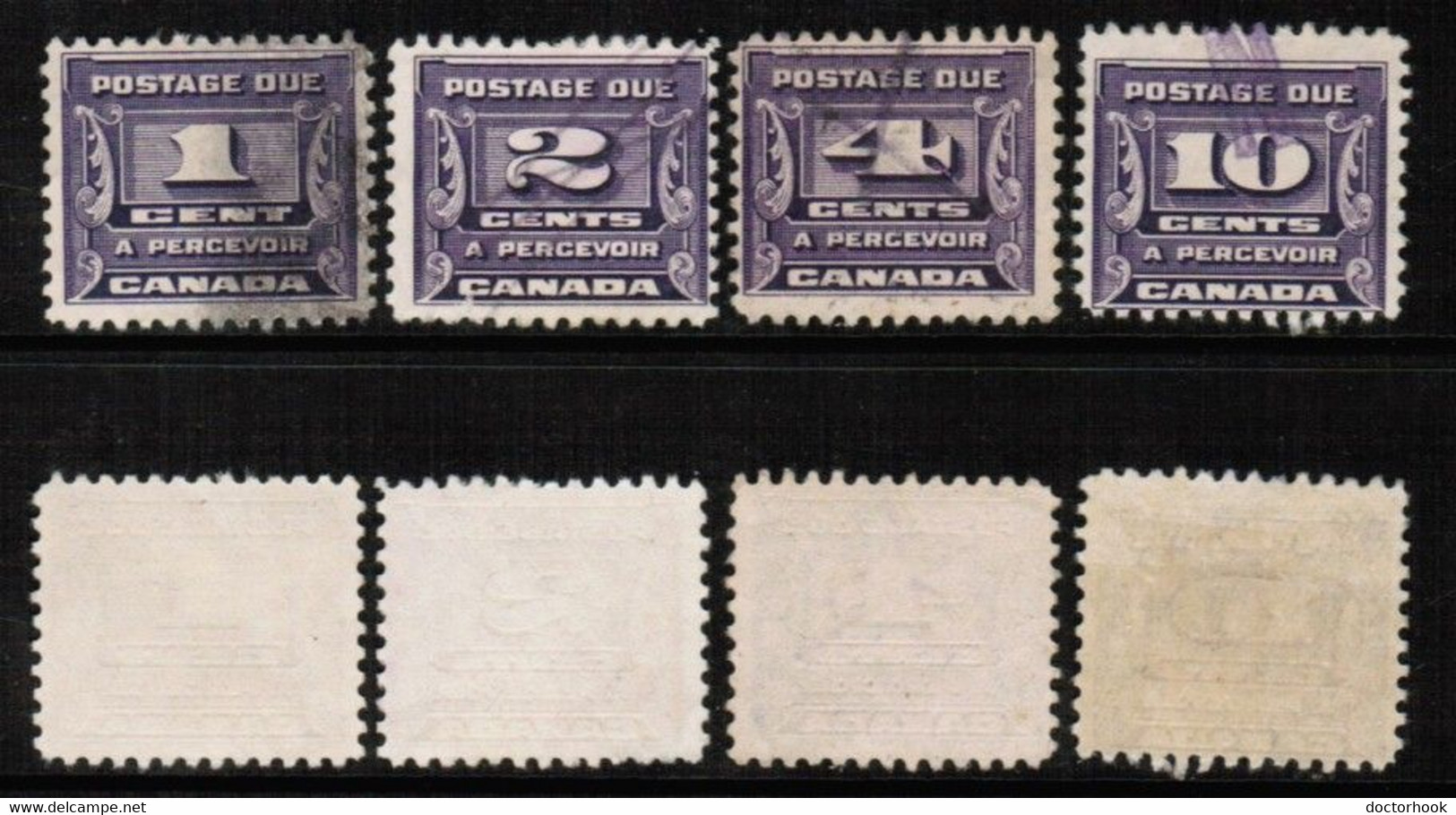 CANADA   Scott # J 11-14 USED (CONDITION AS PER SCAN) (CAN-122) - Segnatasse