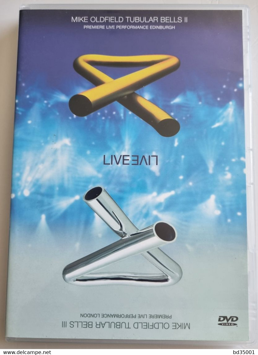 DVD Concert Live Mike Oldfield - Tubular Bells II - Première Live Performanc Edinburgh - Double - Conciertos Y Música