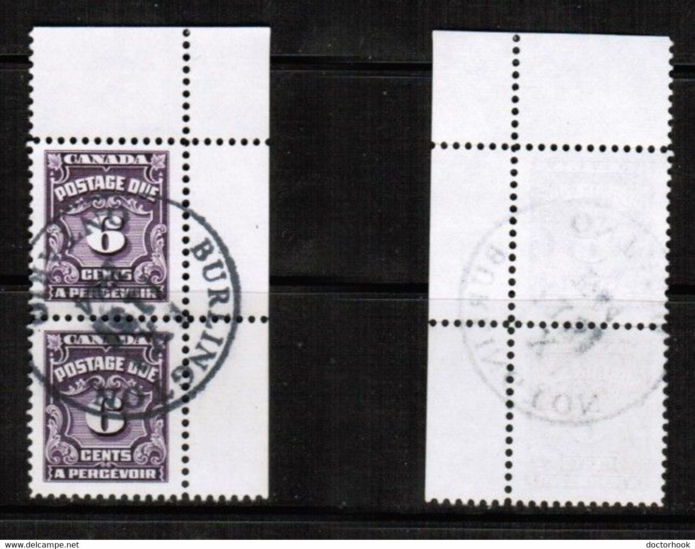 CANADA   Scott # J 19 USED PAIR (CONDITION AS PER SCAN) (CAN-128) - Postage Due