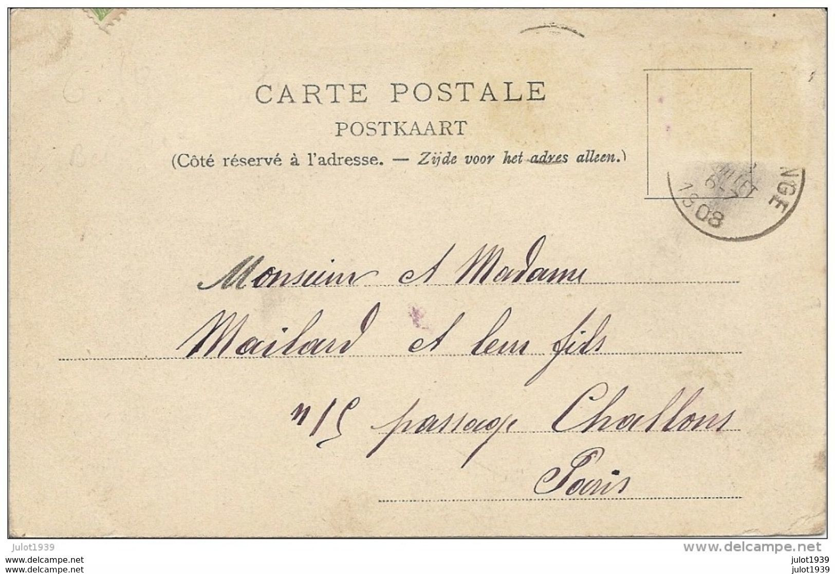 RADELANGE ..-- Panorama . 1908 Vers PARIS ( Mr Mme MAILARD ) . Voir Verso . - Martelange