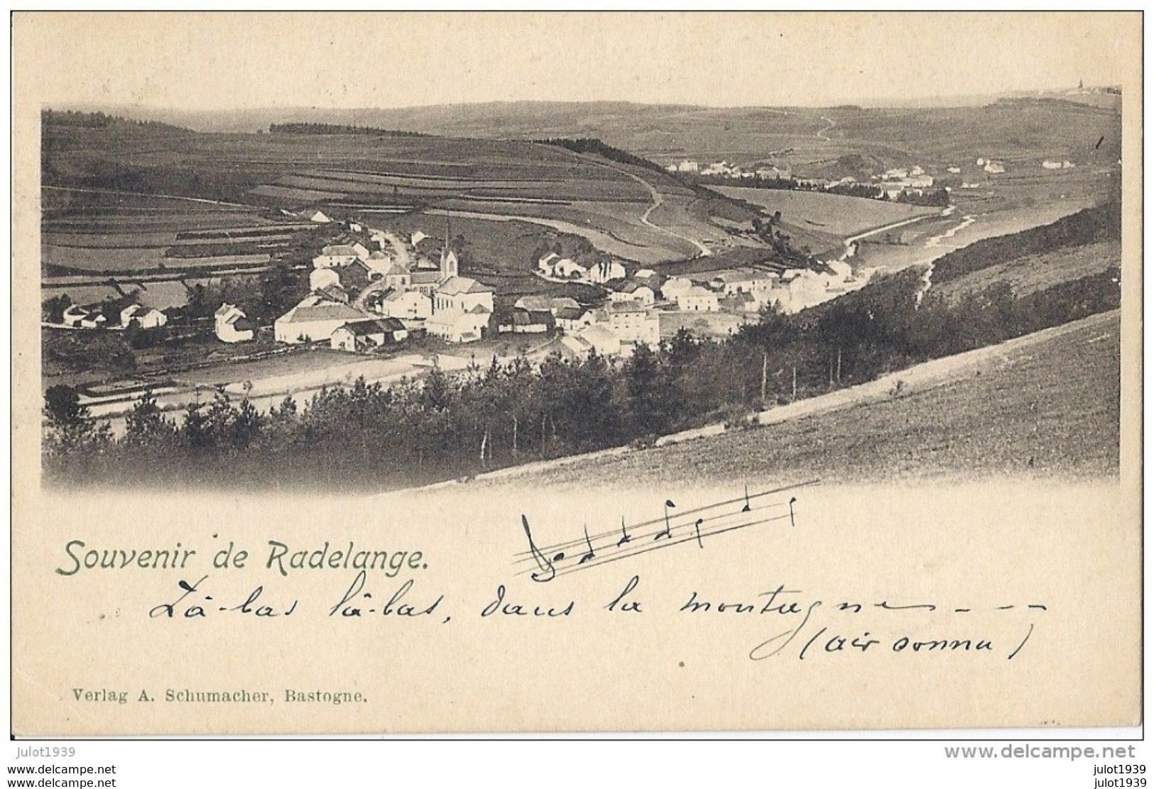 RADELANGE ..--  1904 Vers CORPHALIE , HUY ( Mme Céline WESMAEL ) . Voir Verso . - Martelange