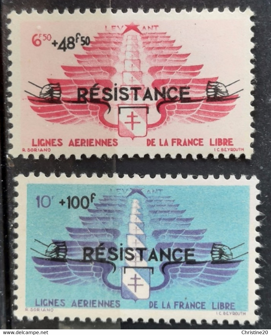 Levant (ex-colonie Française) 1943 PA8/9  **TB Cote 110€ - Neufs
