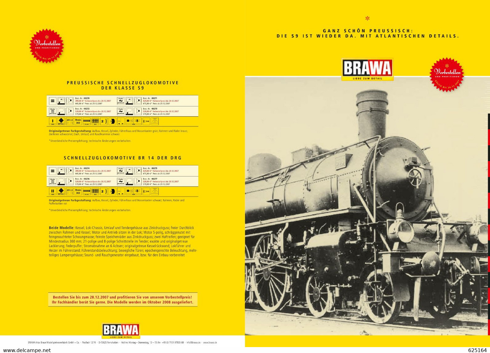 Catalogue BRAWA 2007 Very Prussian - The S9 Is Back - With Atlantic Details - Englisch