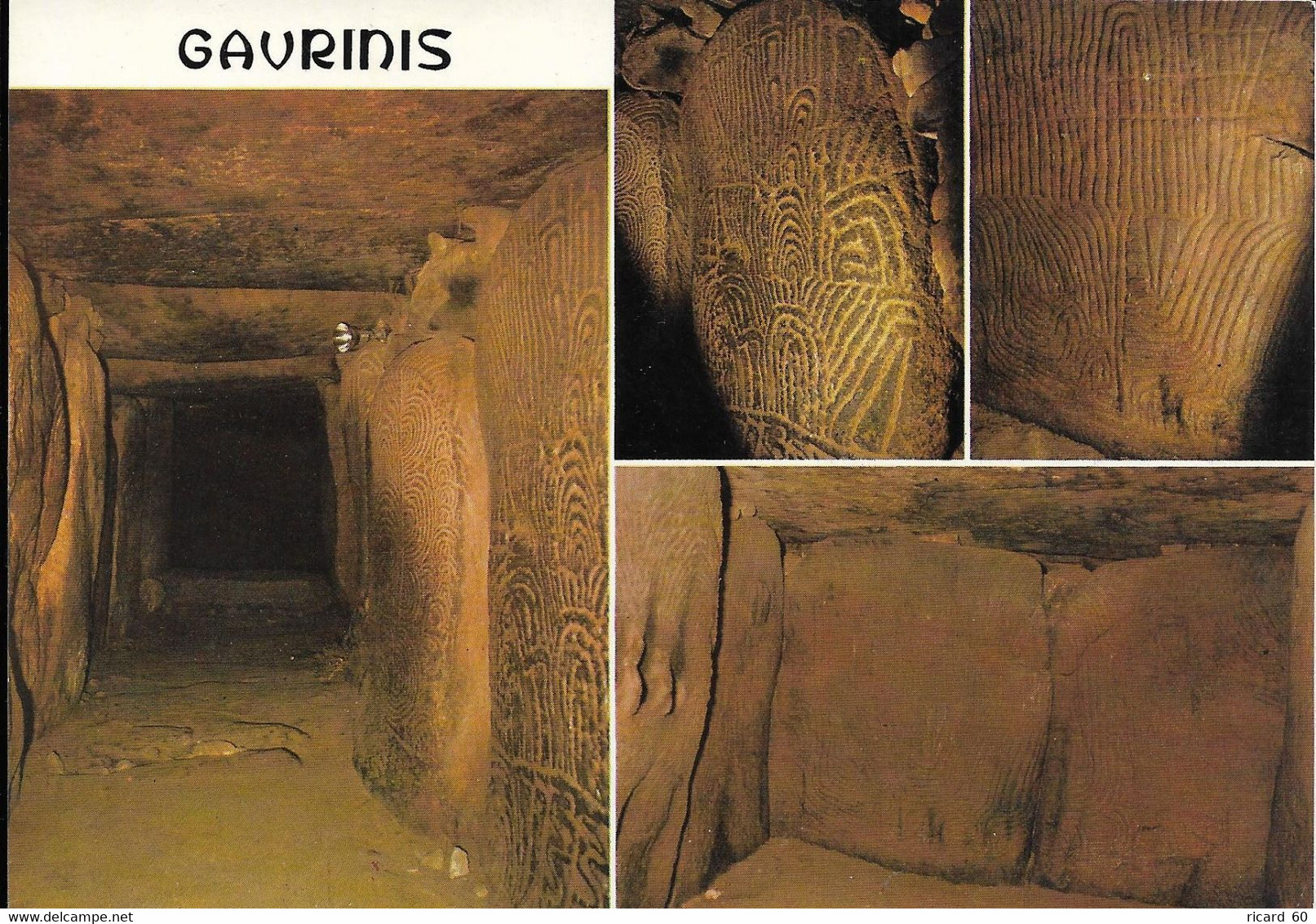 Cp Neuve, Tumulus De L'île De Gavrinis, Intérieur De La Chambre, Bretagne - Dolmen & Menhirs