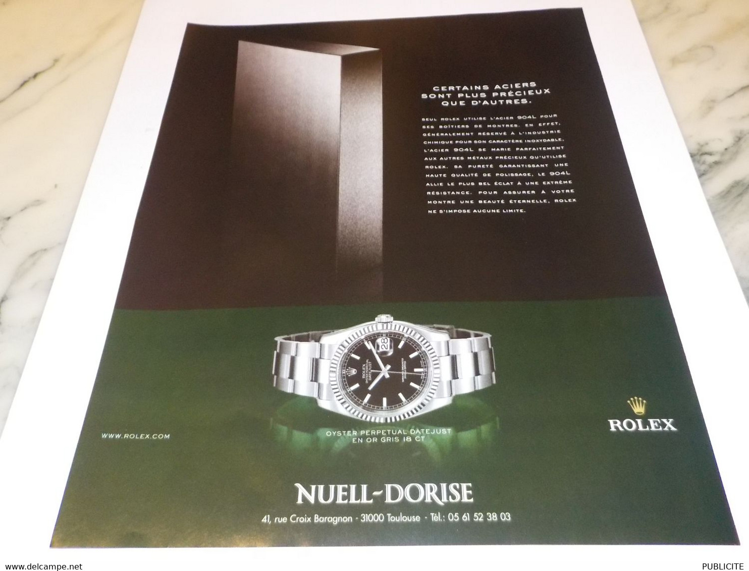 ANCIENNE PUBLICITE  MONTRE ROLEX 2006 - Autres & Non Classés