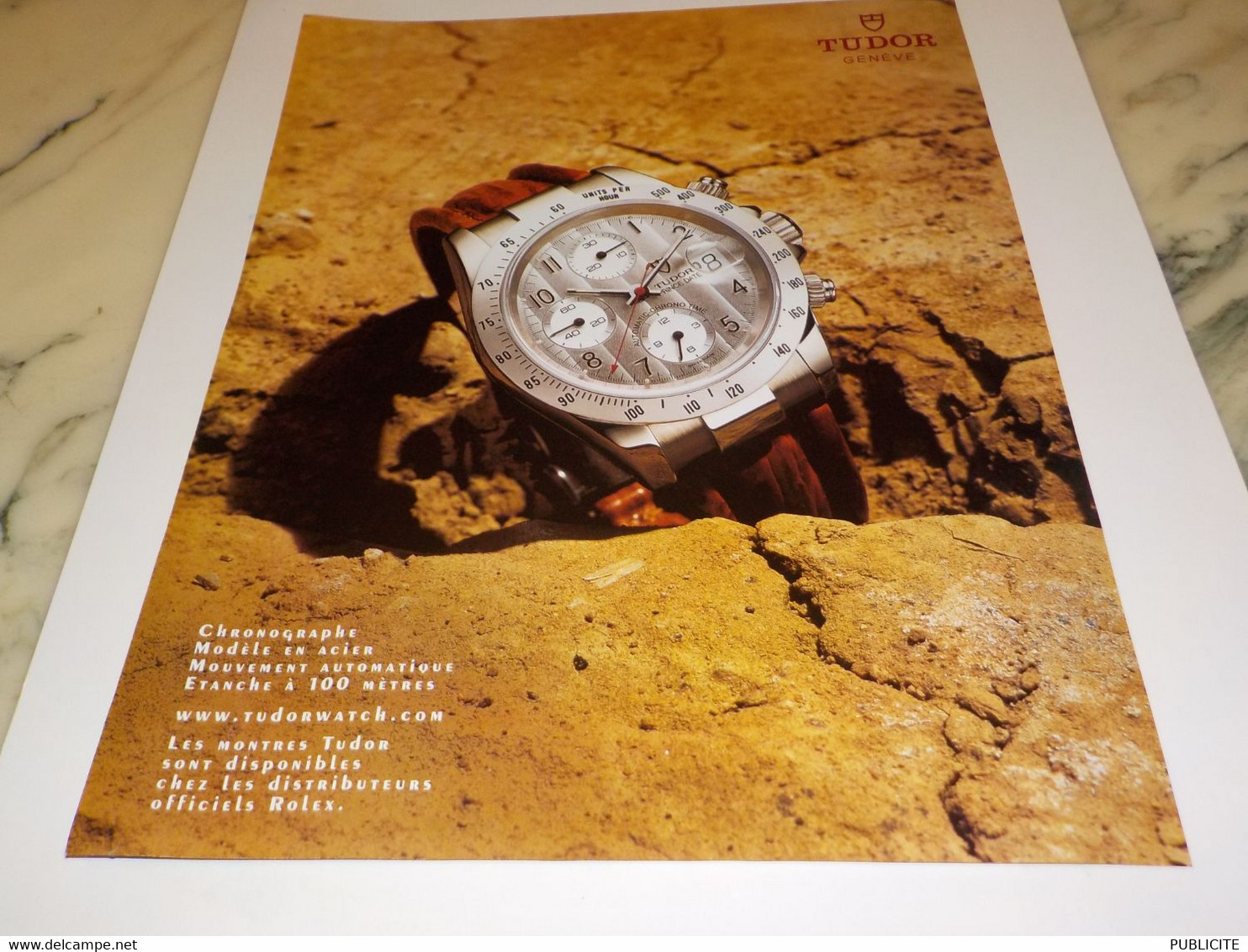 PUBLICITE  MONTRE TUDOR 2005 - Autres & Non Classés