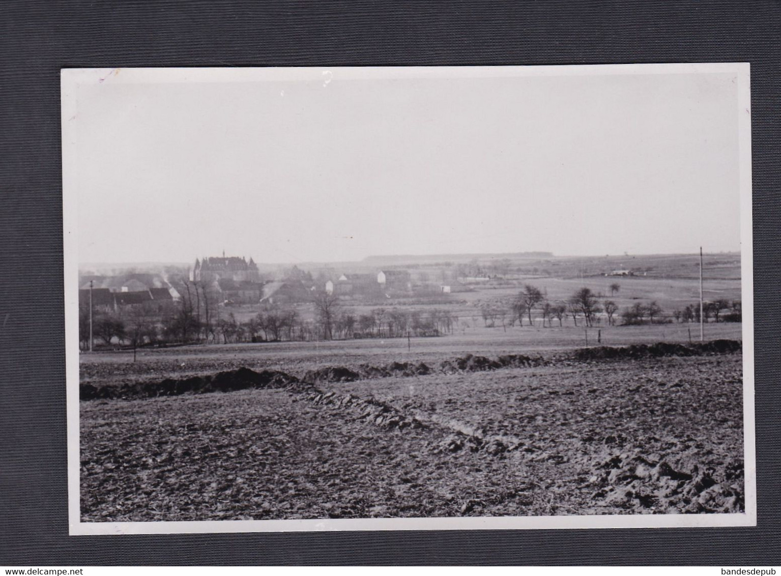 Guerre 39 45 WW2 Ligne Maginot 69è RMIF Biding  Orphelinat PC Du Bataillon  Et Le Bois De Gras Vu Du Grosberg - Guerre, Militaire