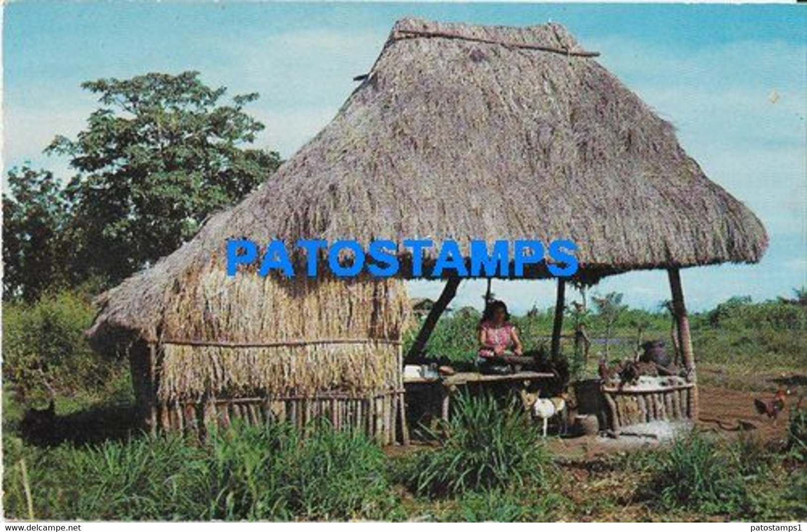 182107 NICARAGUA TYPICAL RANCH RURAL HOME POSTAL POSTCARD - Nicaragua