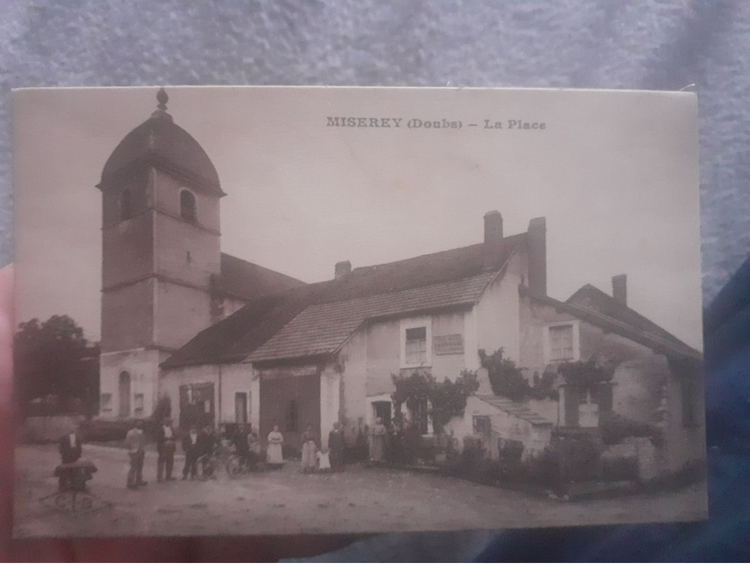 Ancienne Carte Postale Cpa Miserey Salines Doubs La Place - Otros & Sin Clasificación