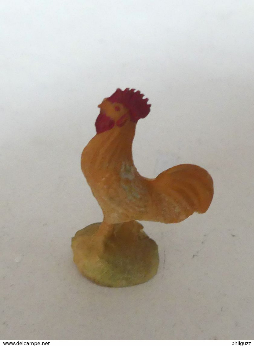 FIGURINE CLAIRET FERME COQ (2) Vers 1954 Pas Starlux - Uccelli - Galline & Galli