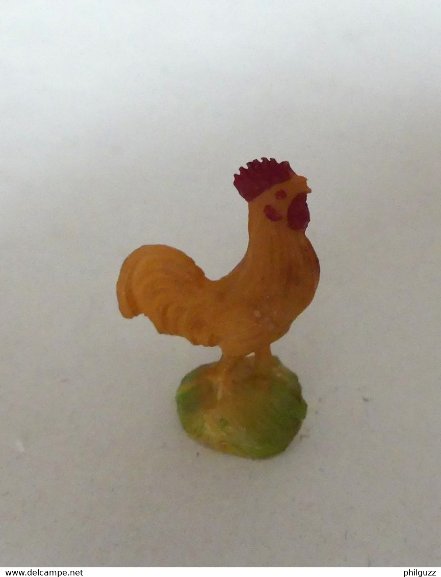 FIGURINE CLAIRET FERME COQ (3) Vers 1954 Pas Starlux - Oiseaux - Poules & Coqs