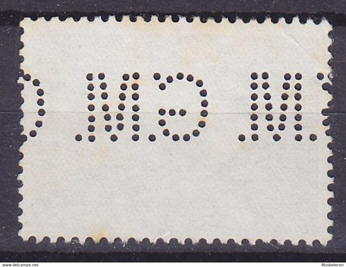 Belgium Perfin Perforé Lochung 'G.M.' 1952 Mi. 928x, 50 Fr. König Baudoin (2 Scans) - 1951-..