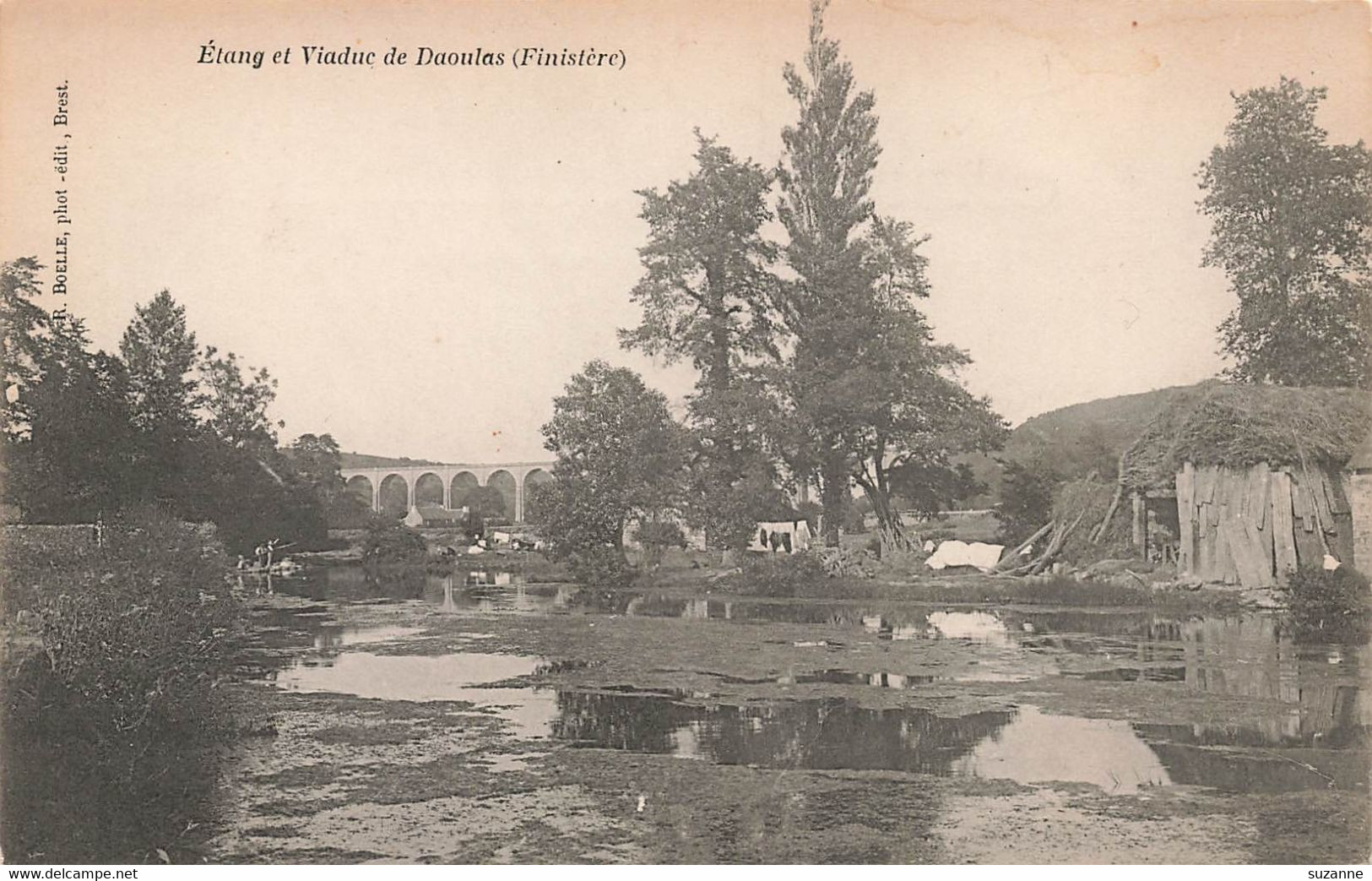 DAOULAS - Étang Et Viaduc - Dos Précurseur Avant 1904 - Daoulas
