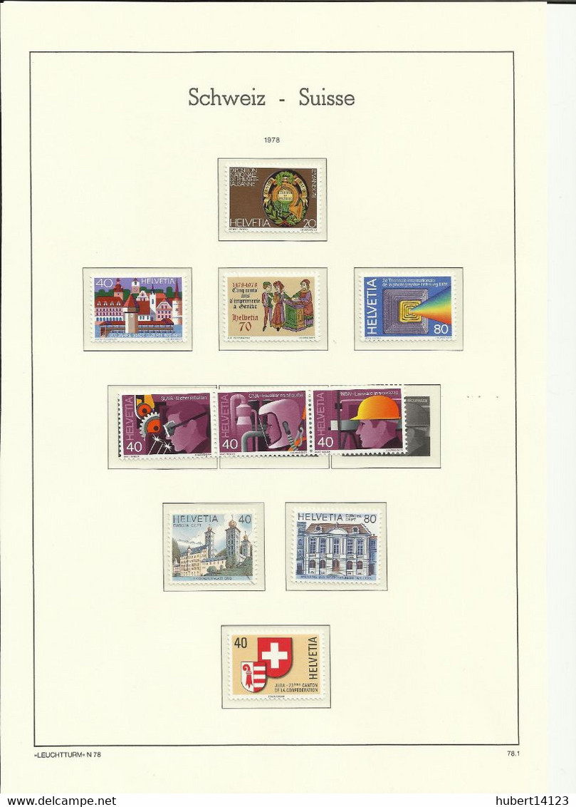 SUISSE Année 1978 Neuve Sans Charnière MNH Ou Oblitéré - Other & Unclassified