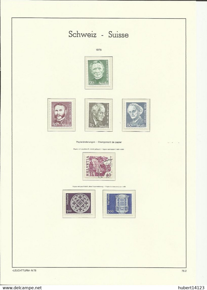 SUISSE Année 1978 Neuve Sans Charnière MNH Ou Oblitéré - Other & Unclassified