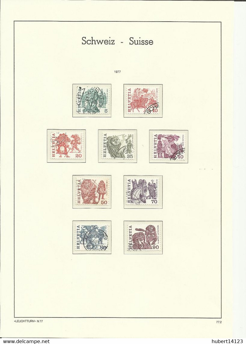 SUISSE Année Complète 1977 N° 1017 à 1045 Neuve Sans Charnière MNH Ou Oblitéré - Sonstige & Ohne Zuordnung