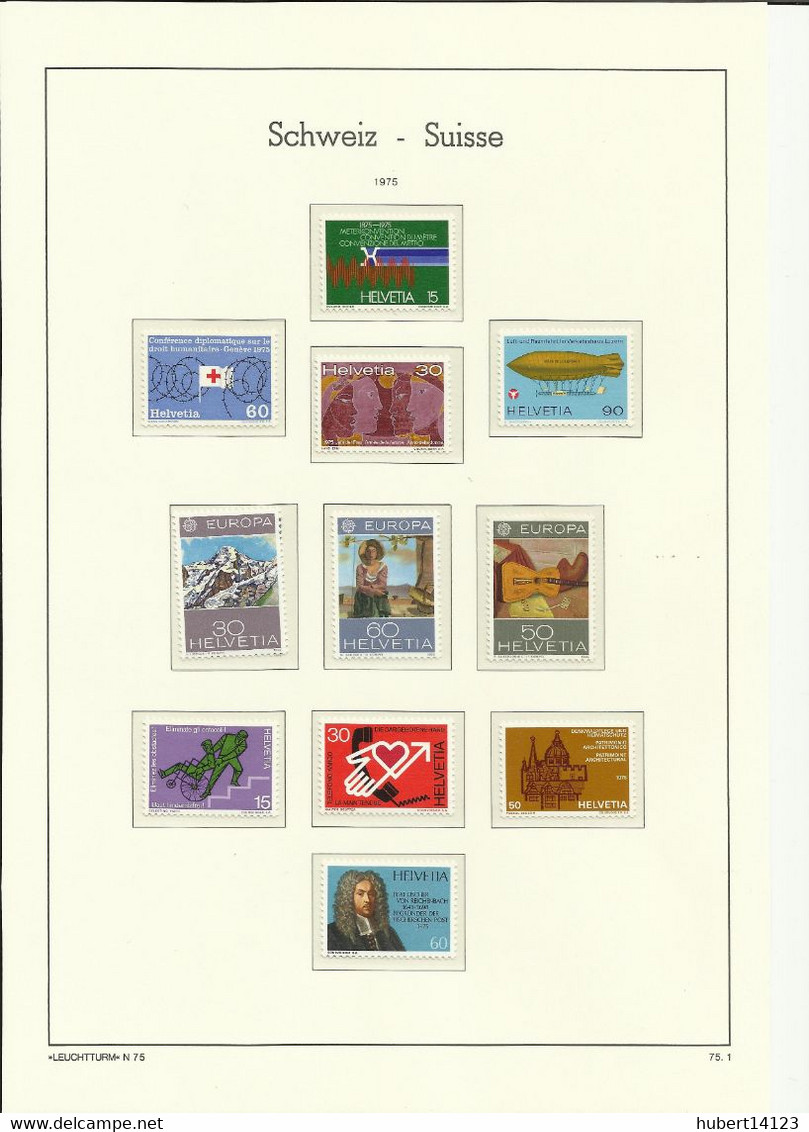 SUISSE 1974 à 1976  Majorité Neuf Sans Charnière MNH Ou Oblitéré - Andere & Zonder Classificatie