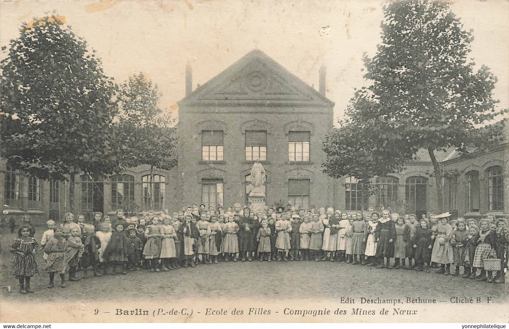 62 - PAS DE CALAIS - BARLIN - école Des Filles - Compagnie Des Mines De Noeuds - Superbe (10258) - Barlin