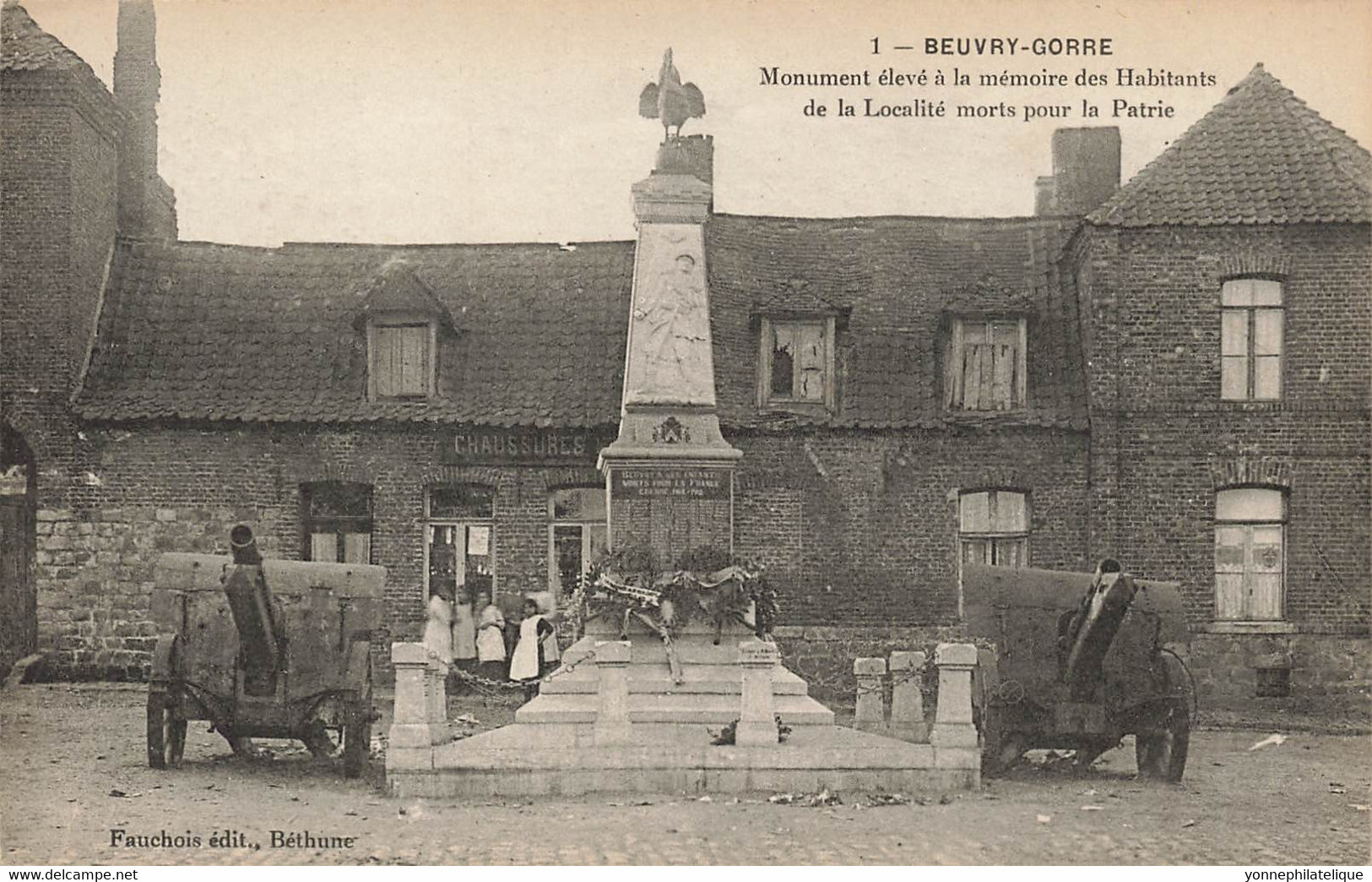 62 - PAS DE CALAIS - BEUVRY-GORRE - Monument Aux Morts - Voir Texte Scans Recto Et Verso - Superbe (10264) - Beuvry