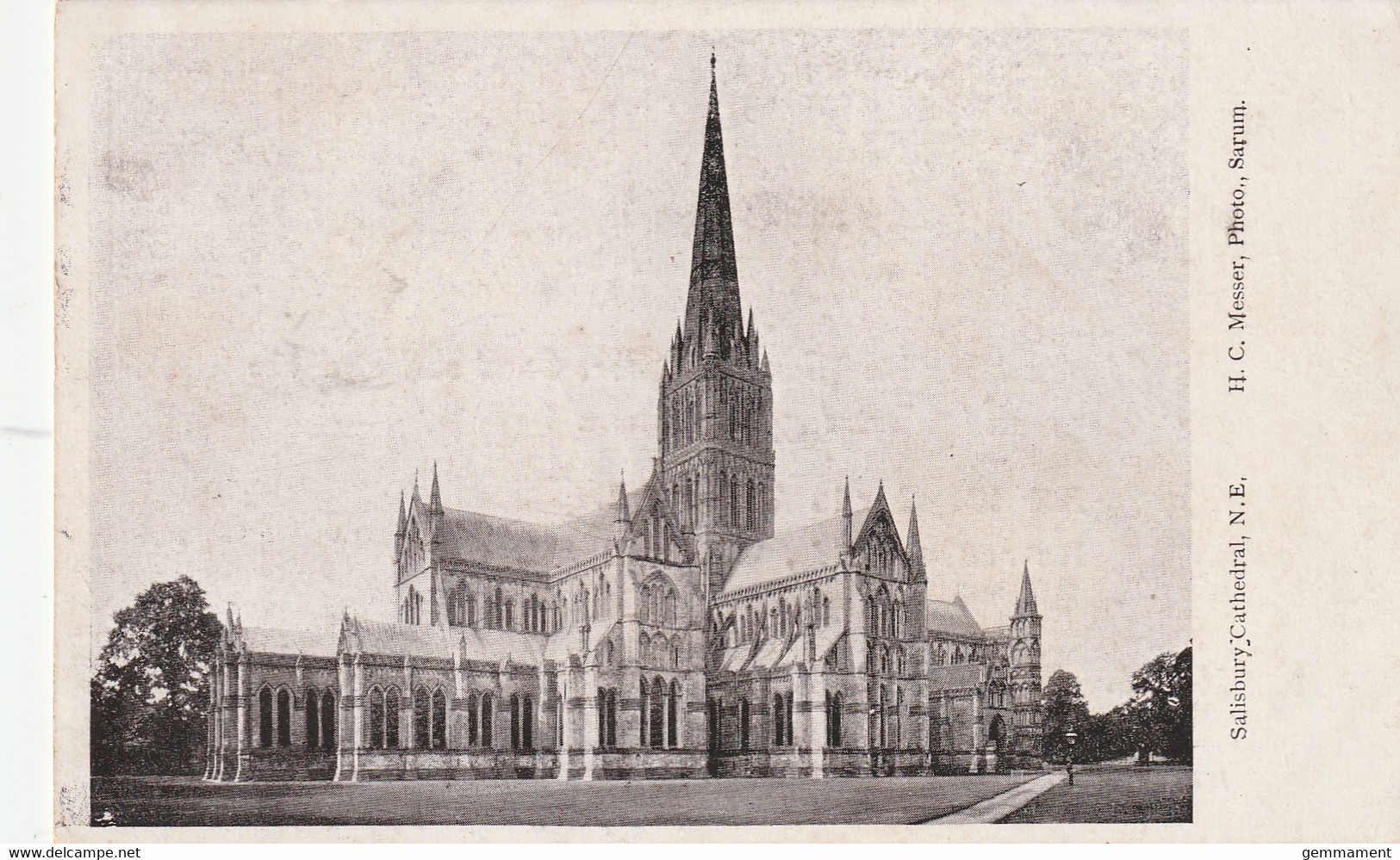 SALISBURY ADVERTISING CARD - H.C. MESSER, CASTLE STREET - Salisbury