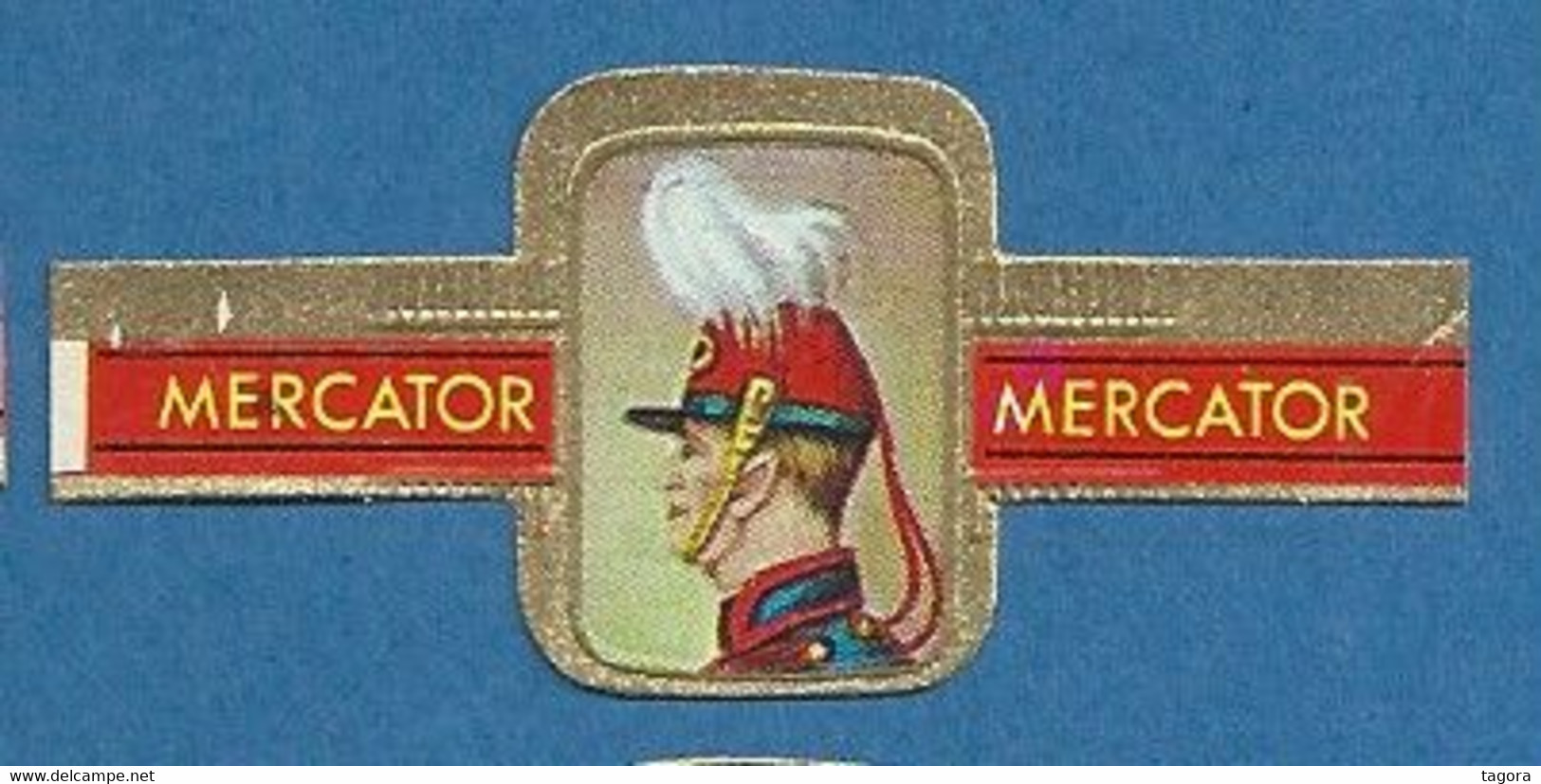 24 Bagues De Cigares Mercator, Série I Couvre-chefs Militaires, Thème Militaire Soldat Uniforme Coiffure - Anelli Da Sigari