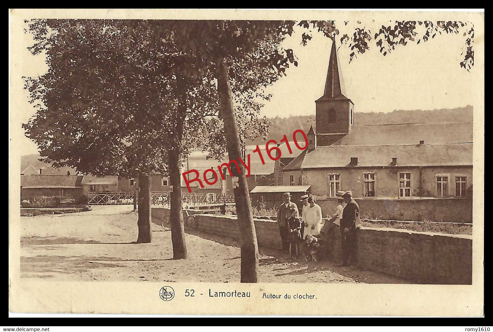 Lamorteau. Autour Du Clocher.  N°52.  Voyagée - Voir Verso. Oblitération Lamorteau - - Rouvroy